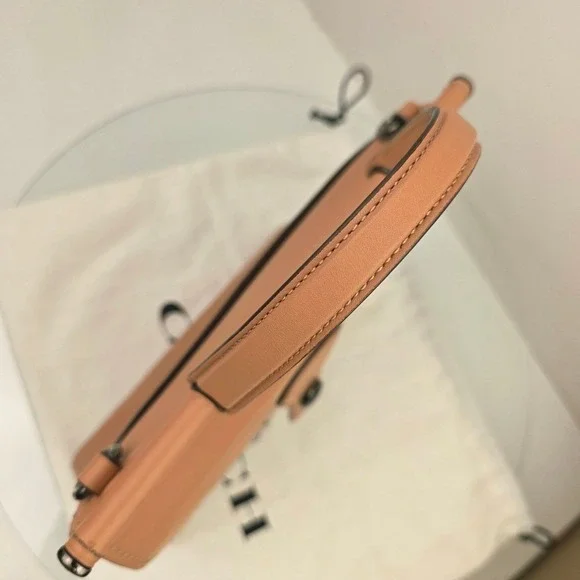 Coach Willis 1941 Top Handle Satchel Peach Leather Bag - Picture 9 of 16